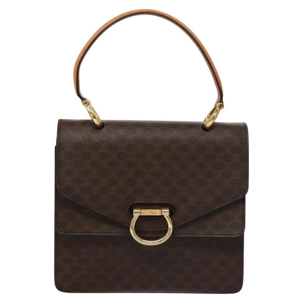 Celine Macadam Handbag Brown